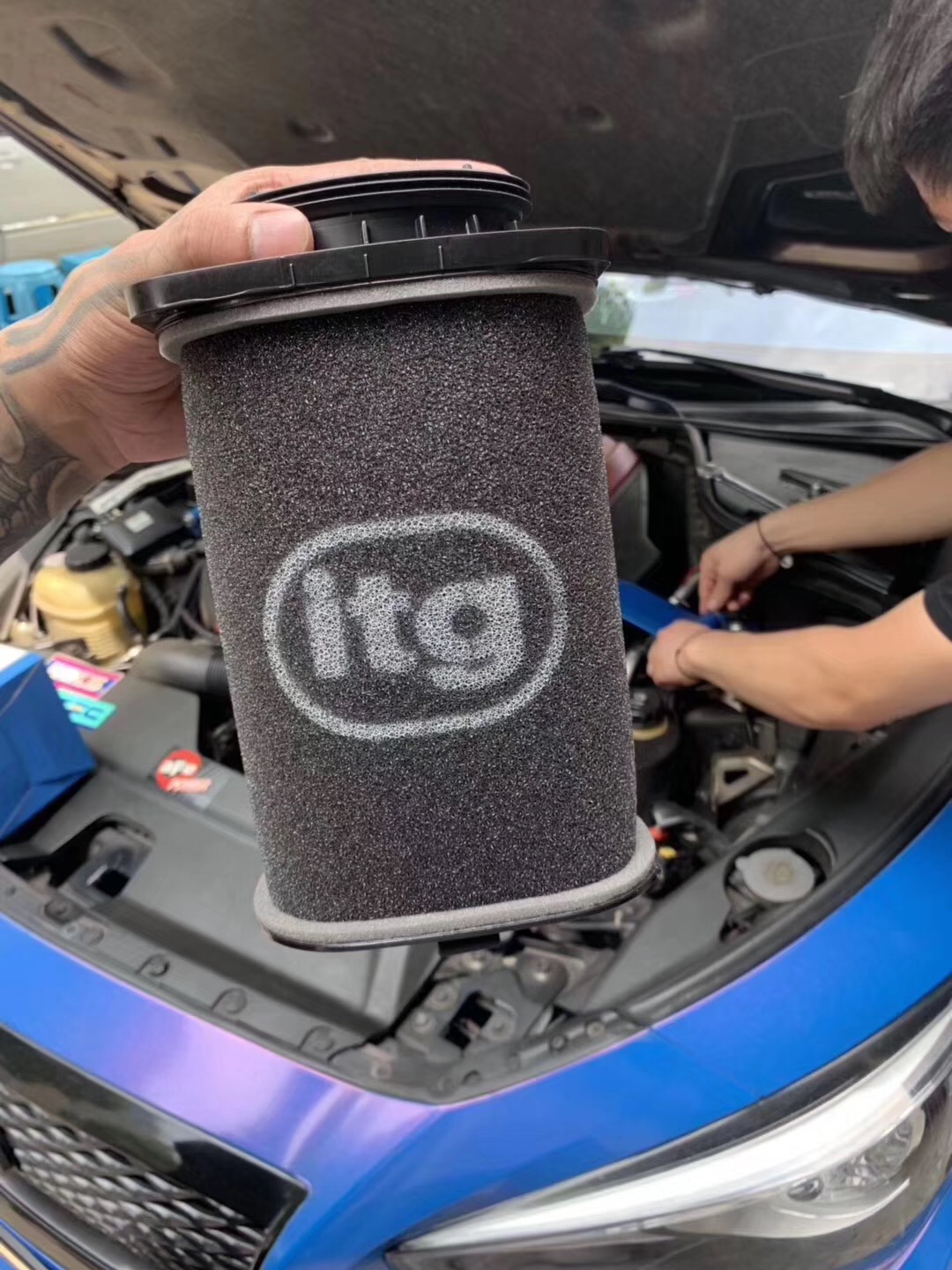 英国ITG进口空气滤芯风格/进气滤清器适配 英菲尼迪Q50L Q60 2.0T