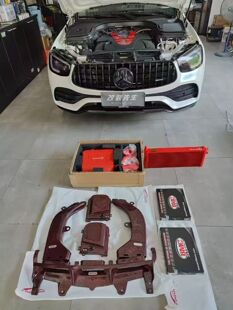 SnowTech加大中冷顶冷增程水箱改装适用奔驰M276 GLC/C/E43/S400