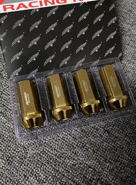 曼固MANGU改装轮毂螺丝锻造钢螺母适配丰田本田ATS 86飞度BRZ锻造