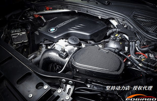 N20改装 2.0T 冬菇头碳纤风箱 进气套件 F26 适配宝马F25