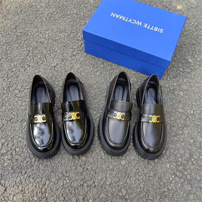 牛皮粗跟女鞋SIBTTEWCYTMAN休闲