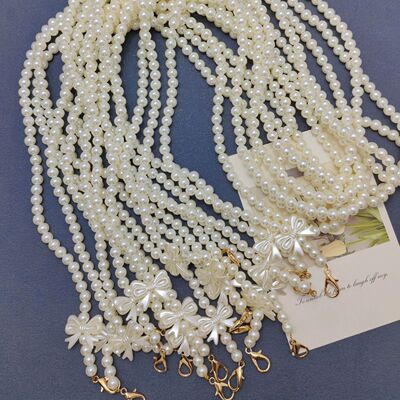 小蜜蜂扩音器珍珠链教师导游通用背带绳包包肩带包链腰带配件挂绳