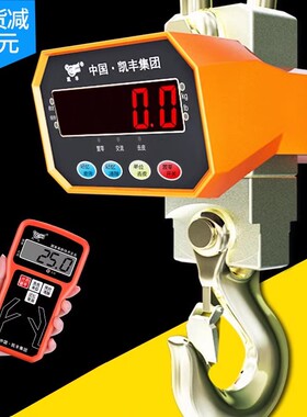 凯丰电子吊秤吊钩秤挂称行车称吊磅秤1T2T3T5吨10吨无线吊勾秤5Tt