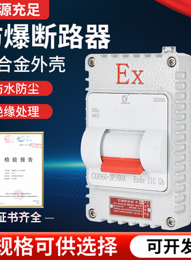 防爆空气开关断路器60A40A铝壳铸铝380V220V壁式明装照明风机电机
