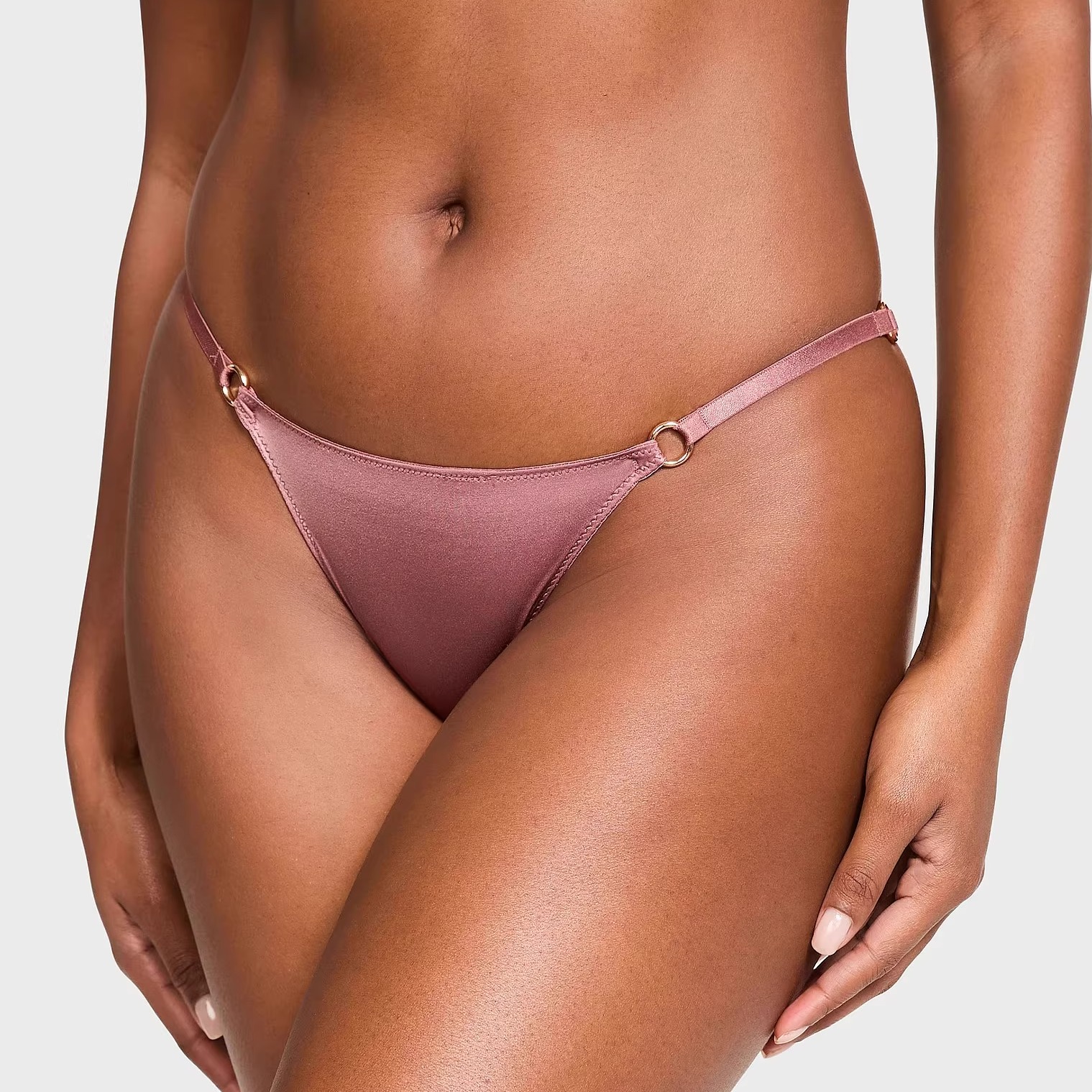 美国代购 维多利亚的秘密 Very Sexy 细带金色圆环性感低腰丁字裤