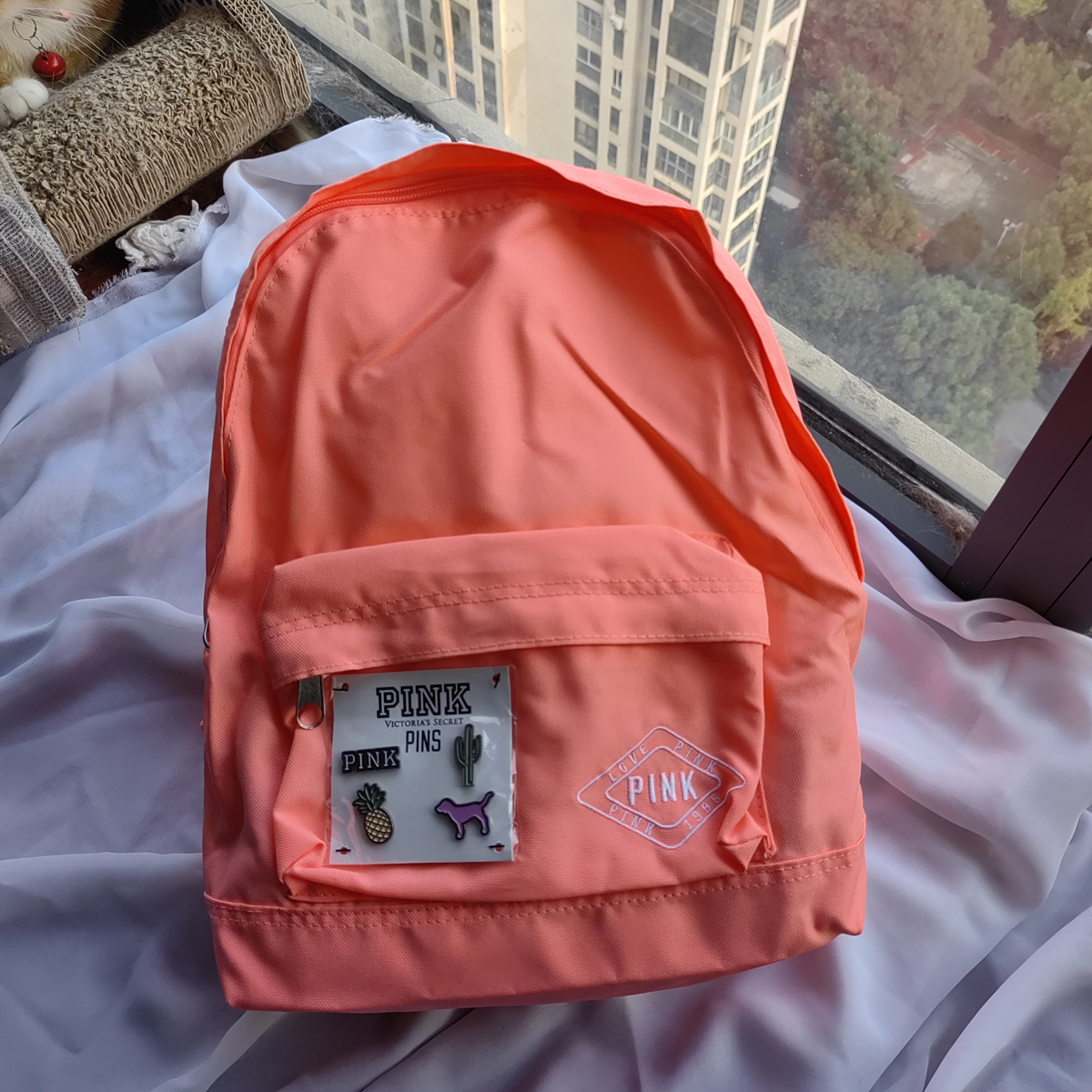 现货维密简约日常单层双肩背包