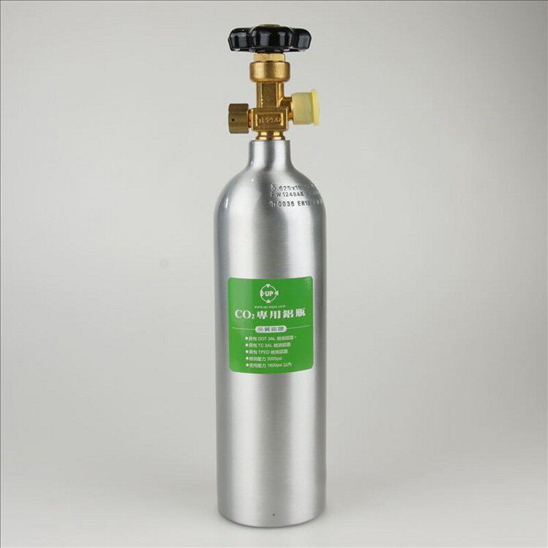 up二氧化碳co2铝瓶水草缸二氧化碳设备英制1l 2l 3l