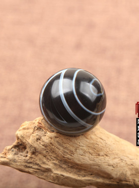 天然缠丝玛瑙圆珠 单珠 日月 天眼吊坠佛珠饰品多宝手链配件散珠