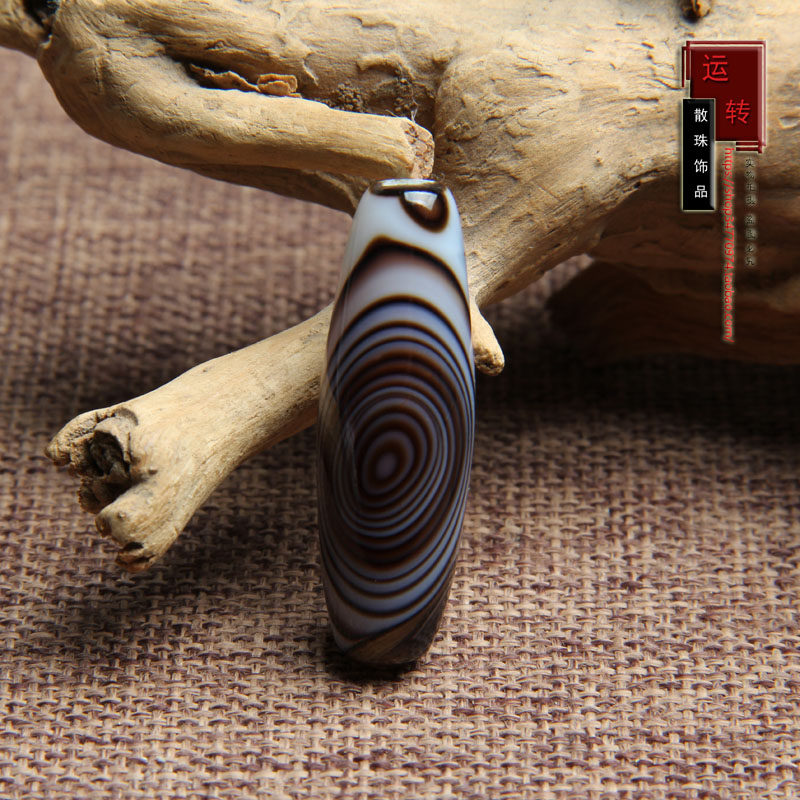 天然缠丝玛瑙勒子天眼天珠药师散珠单珠线珠天珠锁骨链一图一物