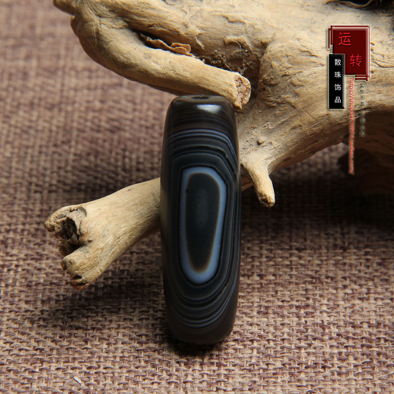 天然缠丝玛瑙天眼勒子线珠配件锁骨链 DIY佛珠项链饰品配件图一物