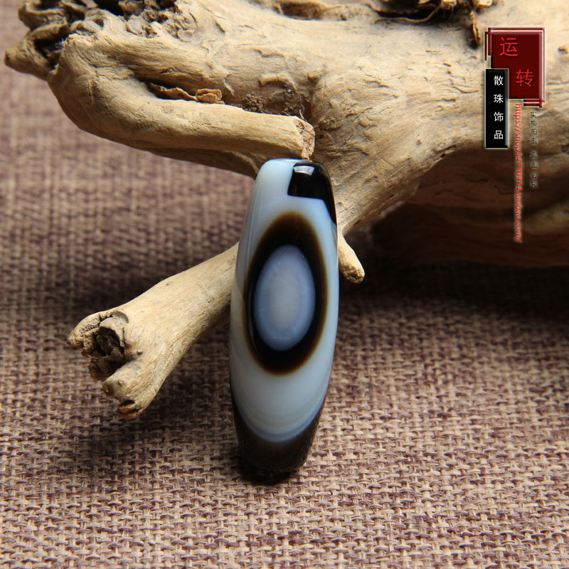 天然缠丝玛瑙勒子天眼天珠药师散珠单珠线珠天珠锁骨链一图一物