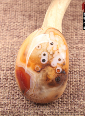 diy缠丝玛瑙天眼佛珠挂件吊坠