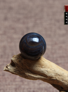 天然蓝沁缠丝玛瑙日月天珠圆珠散珠单珠多宝转运转锁骨链一图一物