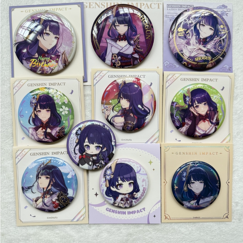 原神周边雷神雷电将军谷徽章吧唧