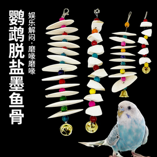 鹦鹉墨鱼骨串鸟专用大块玄凤虎皮牡丹磨牙脱盐啃咬磨嘴零食磨牙石