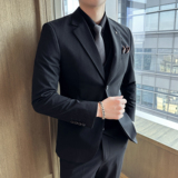 23春季西装男套装条纹商务正装西装男士西服潮A311-SJT9971-P285，男装西服套装，电商A311