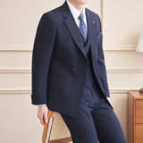 木框景2026春季西服套装条纹休闲大码西服A311-SJT9022-P290，男装西服套装，电商A311
