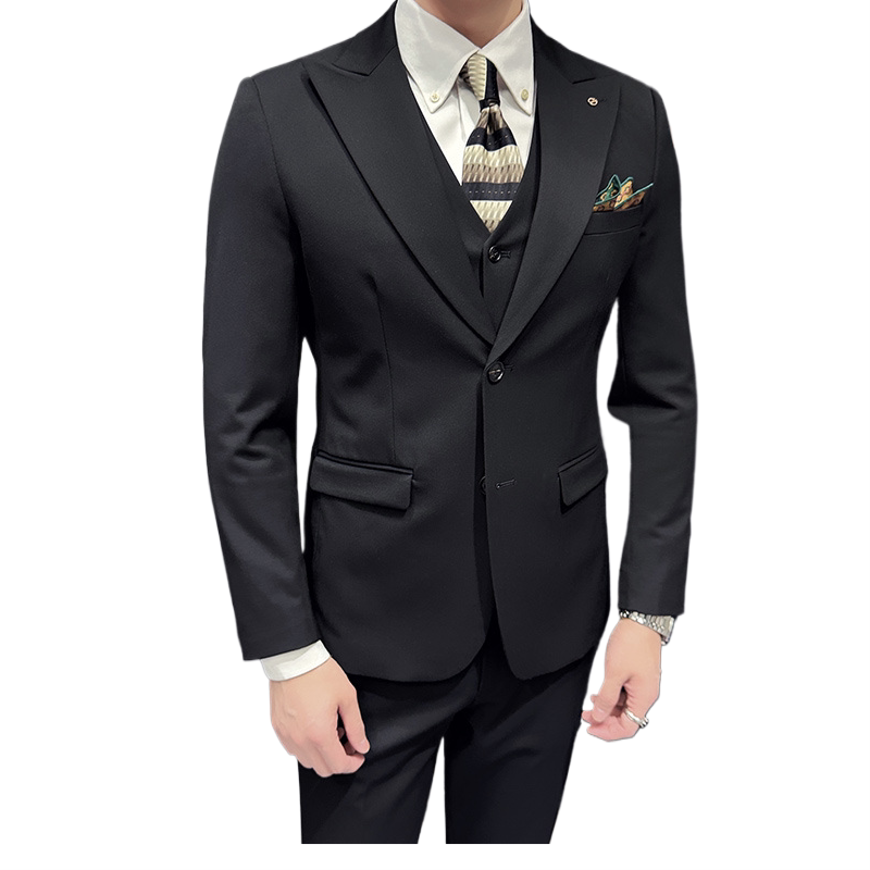 2025春季西装套装修身休闲商务大码工西服男士礼服SJT6889-P245,男装西服套装,电商A311