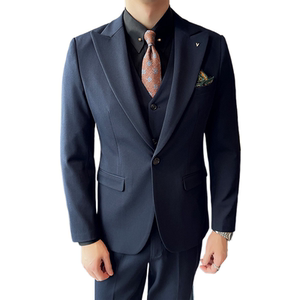 2025春季西装套装修身休闲商务大码工西服男士礼服SJT6888-P245图片