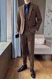 2025秋季新西装套装修身休闲商务大码工西服男士礼服SJT9981-P285，男装西服套装，电商A311