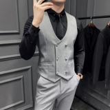 2025秋季新款男士马甲套工作服职业装少爷马夹A311-MJT9995-P130，男装背心/马甲，电商A311