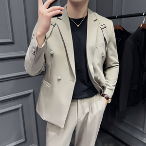 24秋季新款男套装休闲正装工作西服两件套新郎礼服LJT9996-P230图片