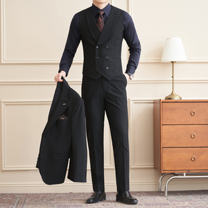 2026伴郎服兄弟装团西装马甲套春季礼服婚礼结婚MJT9023-P135图片