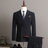 25春季新平铺景西服套装男士三件套结婚休闲英伦SJT9997-P285，男装西服，电商A311