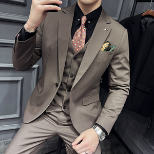 2024春季新西装套装修身休闲商务大码工西服男A311-SJT9991-P285图片