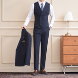 2026伴郎服兄弟装团条纹马甲裤春季礼服婚礼结婚MJT9022-P135，男装背心/马甲，电商A311