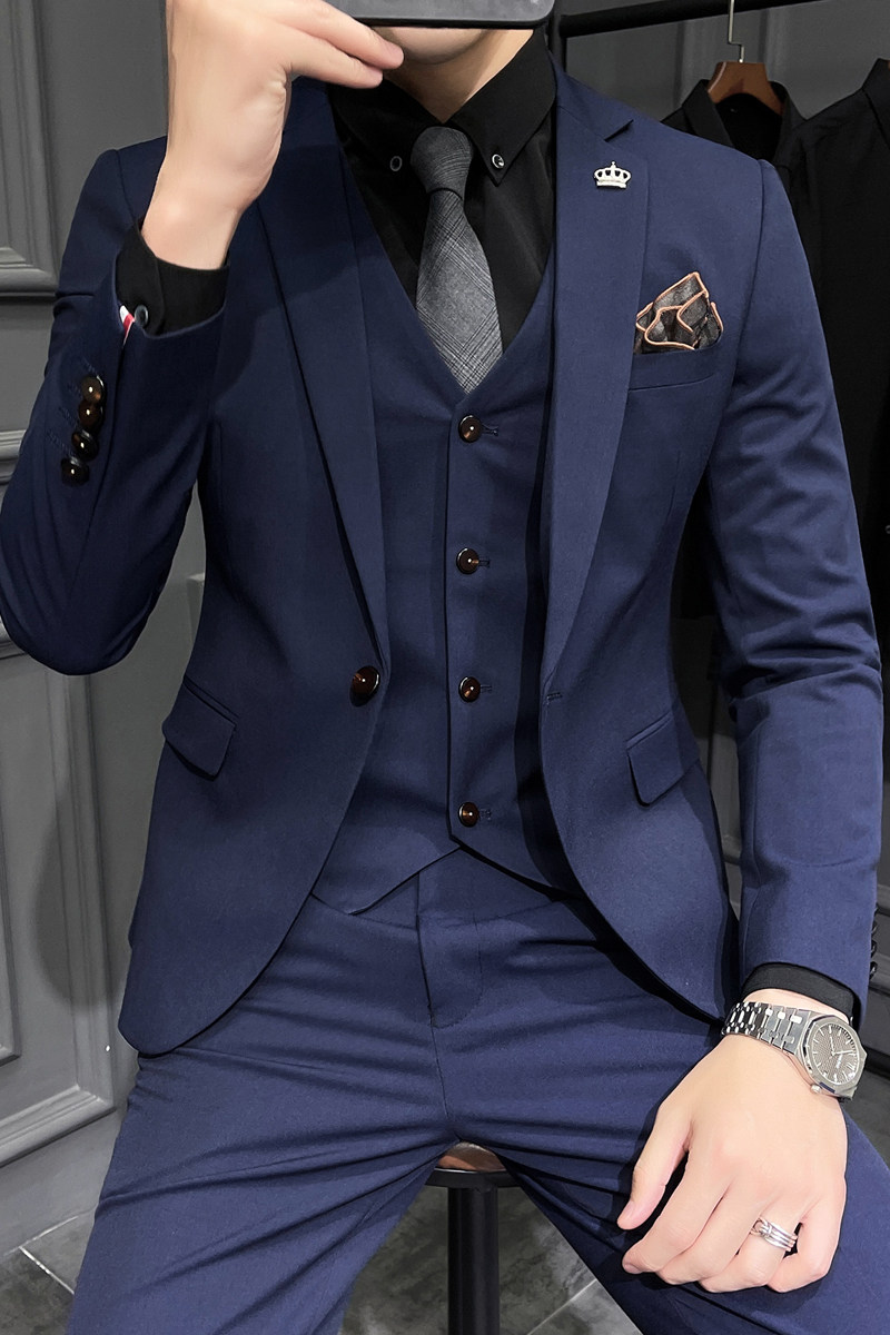 2025秋冬新西装套装修身休闲商务大码工西服男士礼服SJT9825-P265,男装西服套装,电商A311