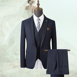 2025秋冬季西装套装修身休闲商务大码工西服男士礼服SJT9961-P285，男装西服套装，电商A311