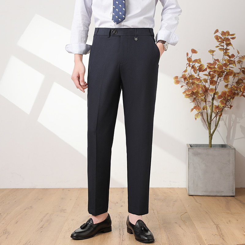 可伸缩2025夏季新男士九分裤裤商务休闲裤西裤A311-JF922-P75,男装西裤,电商A311
