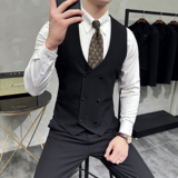 2025秋季新款男士马甲套工作服职业装少爷马夹A311-MJT9997-P130，男装背心/马甲，电商A311
