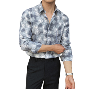 2025春季新男士长袖衬衫商务寸衫商务风方领衬衫A311-CSZ7793-P53图片