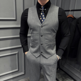 2025春季男马甲套工作服职业装男式少爷马夹套A311-MJT6888-P110，男装背心/马甲，电商A311