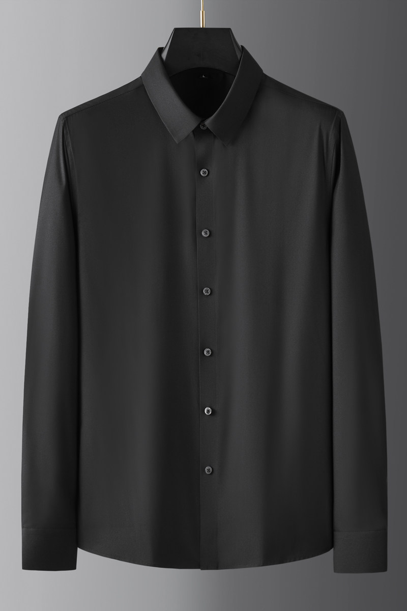 2022韩版衣服衬衫男长袖修身衬衣无痕纯色商务四季寸衣CS8885-P68,男装衬衫,电商A311