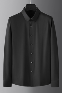 2022韩版衣服衬衫男长袖修身衬衣无痕纯色商务四季寸衣CS8885-P68图片