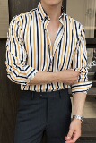 2025秋冬新款男士长袖衬衫商务寸衫条纹衬衫A311-CSX233-P38，男装衬衫，电商A311