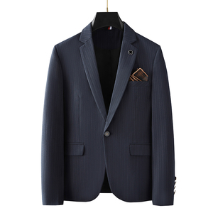 2025秋季新西装便西修身休闲商务大码工西服男士礼服 DX9902-P155图片