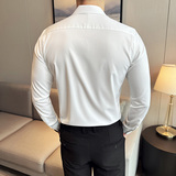 2025春季青年无痕衬衫男长袖商务休闲衬衣A311-CS3061-P68，男装衬衫，电商A311