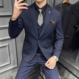 木框景2025春季套装修身休闲商务大码工西服A311-SJT9961-P285，男装西服，电商A311