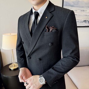 男士三件套结婚礼服休闲正装韩版修身英伦西服套装SJT9995-P285图片
