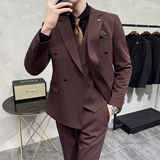 灰墙景2025秋季套装修身休闲商务大码男士礼服A311-SJT9014-P290，男装西服套装，电商A311