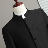 假模景男士风纽扣结礼服套装晚宴装两件套A311-LJT811-P230，男装西服，电商A311