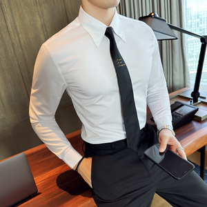 2025春季青年大领衬衫男长袖商务休闲衬衣A311-CS3034-P68图片