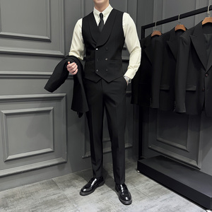 2026伴郎服兄弟装团西装马甲套春季礼服婚礼结婚MJT9023-P135图片