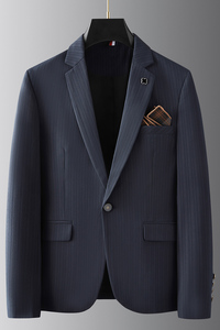 2025秋季新西装便西修身休闲商务大码工西服男士礼服 DX9902-P155图片