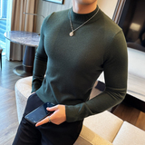 酒店风抗起球主推款-针织衫男中高领毛衣半高领MYH2310-P35，男装针织衫/毛衣，电商A311