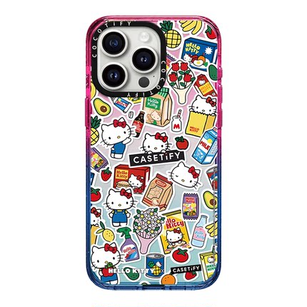 C家棉花糖彩色凯蒂猫kt猫适用iphone15promax17pro 手机壳苹果14pro透明16保护套13女款12/17卡通可爱新防摔